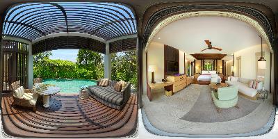 Pavilion Villa with pool access (one bedroom)